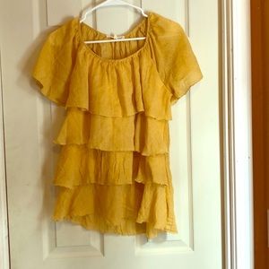 Indigo Soul Yellow Blouse